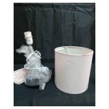 Simple Designs LT2007-BPK-LB Basic Chrome Mini Table Lamp for Living Room, Nightstand, Desk, Countertop, Blush Pink, with Feit LED Bulb Included - Retail: $21