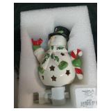 Lenox 897958 Happy Holly Days Snowman Night Light, Christmas Decorations, Decor - Retail: $39