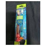 Firefly Light-Up Timer Kids Toothbrush with Suction Cup, Soft - 1 Pack of 2 Brushes, Assorted
