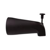 Westbrass E531D-1F-12 5-1/4\" Reach Wall Mount Tub Spout with Front Diverter, Oil Rubbed Bronze - Retail: $34