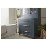 Amerock BP538072CZ | Champagne Bronze Cabinet Knob | 1-5/8 inch (41mm) Diameter Drawer Knob | Kane | Furniture Hardware (7 Count) - Retail: $10