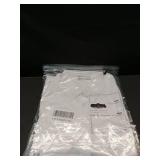 siliteelon Womens Classic-Fit Dress Shirts Long Sleeve Button Down Wrinkle-Free Stretch Solid Casual Work Office Blouse Top White Large - Retail: $19