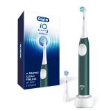 Oral-B iO Series 2 Rechargeable Electric Powered Toothbrush Starter Kit, Forest Green with 2 Brush Heads - Automatic Pressure Sensor to Protect Gums - 3 Modes - 2 Min Timer - Retail: $50