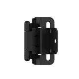 Amerock BPR7565FB Cabinet Hinge 3/8 inch (10mm) Inset Self Closing Partial Wrap Matte Black Kitchen Cabinet Door Hinge 1 Pair Functional Hardware - Retail: $112