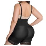 MemoryFlower Fajas Colombianas Moldeadoras Bodysuit Shapewear for Women Tummy Control Body Shaper Black