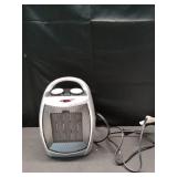 Electactic Portable Ceramic Space Heater w/Thermostat, 1500W Indoor Electric Space Heater Fan with Overheat and Tip-Over Protection, Heat Up 200 Square Feet for Office Room Dorm Use, Silver - Retail: 