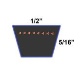 PIX 585436MA Made With Kevlar Replacement Belt For Murray, Craftsman Part # 585436, Made To FSP Specifications., Aramid