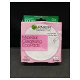 Garnier Micellar Cleansing Eco Pads, Reusable, 3 Ultra-soft Microfiber Pads, 1 Count (Packaging May Vary)