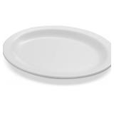 Carlisle FoodService Products Kingline Plastic Oval Platter Oval Tray for Home and Restaurant, Melamine, 12 x 9 Inches, White