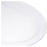 Carlisle FoodService Products Kingline Plastic Oval Platter Oval Tray for Home and Restaurant, Melamine, 12 x 9 Inches, White
