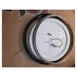 14 in. Light Brushed Nickel and Oil-Rubbed Bronze Adjustable CCT Integrated LED Flush Mount with Interchangeable Trim