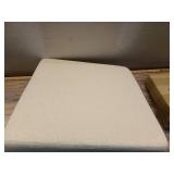 Remick 30 in. Espresso and Linen Barley Twist Upholstered Bar Stool (Missing Screws)- Retail: $86