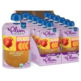 Best by February 5th 2026 Plum Organics Stage 2 Organic Baby Food - Peach, Banana, and Apricot - 4 oz Pouch (Pack of 12) - Organic Fruit and Vegetable Baby Food Pouch