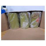 LemonRoad 12 Pcs Thanksgiving Vase Decor Farmhouse Flowers Table Centerpiece Decor Fall Metal Vases for Flowers with Twine Bow Turkey Maple Leaves Pumpkin Decors for Home Autumn Wedding Table Shelf