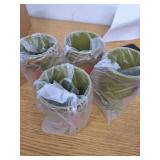 LemonRoad 12 Pcs Thanksgiving Vase Decor Farmhouse Flowers Table Centerpiece Decor Fall Metal Vases for Flowers with Twine Bow Turkey Maple Leaves Pumpkin Decors for Home Autumn Wedding Table Shelf