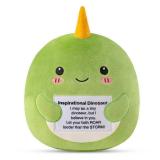 TOYSYM Dinosaur Stuffed Animal, Emotional Inspirational Support Dinosaur Plush, Stuffed Dino Plushies Stuffy Dino Plush Plushie Pillow Decor Gifts for Boys Girls Women Men Kids