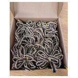 SY Super Bang 8 Pcs Coffee/Gold Velvet Christmas Bows for Christmas Tree Decorations Door Wreath Garland Bow Ornaments, for Gift Wrapping Wedding Home Holiday Party Decor.