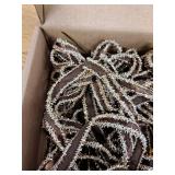 SY Super Bang 8 Pcs Coffee/Gold Velvet Christmas Bows for Christmas Tree Decorations Door Wreath Garland Bow Ornaments, for Gift Wrapping Wedding Home Holiday Party Decor.