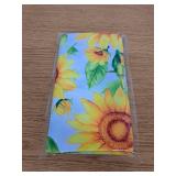 Worltoldb Sunflower Kitchen Curtains Cafe Curtains for Bathroom Dining Room Living Room Pocket Window Drapes 2 Panels Set 28\"x36\"