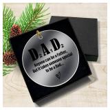 Dad Christmas Ornament Gift, Ornament Gift for Father from Son Daughter Kids Father