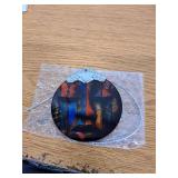 3\" Stained Glass Christmas Decoration, Christmas Ornaments, Heirloom Keepsake, Gift Exchange, Gift Idea, Bauble Present - African Mask