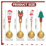 4pc Christmas Spoons
