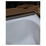 Bootz 14.25 in. H X 30 in. W X 60 in. L White Bathtub - Retail: $299