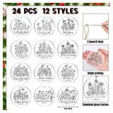24 Pcs Christian Christmas Ornaments Bulk 3.15 Inch Christian Gift