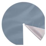 72 Inch Larger Velvet Dusty Blue Christmas Tree Skirt Reversible with Silver Glitter Double Sided Velvet Christmas Fur Plush Glittery Tree Skirt