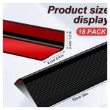 18 Pcs Rubber L-Type 36" Stair Nosing Cuttable Windows Sill Protector Rubber Anti-Scratching