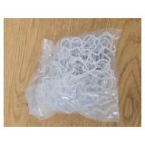 50 Pcs Gutter Guards Christmas Light Hooks, Rust-Proof Light Clips for Outside String Lights for Gutters with Mesh Leaf