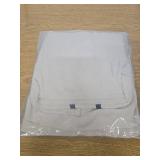 Long Sleeve V-Neck Blouse with Modern Color Block | Office to Dinner Stretch Top Apricot