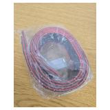 4PCS Car Door Threshold Protection, Car Door Sill Plate Step Protector, Rubber Door Edge Step Dust Shield Cover, Universal Anti-Scratch Exterior Accessories for Car SUV (Red borde)