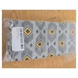 100% Cotton Geometric Square Decorative Pillow