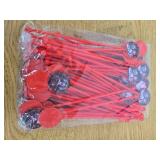 60pcs Christmas Swizzle Sticks Christmas Cocktail Stirrers Plastic Stir Sticks Xmas Santa Claus Snowman Decorations for Birthday Party Coffee Shop Supplies Favors Gifts (Buffalo Plaid)