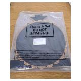 Willinglong 2 Pack HOCO Thick Cardboard Cake Stand HOCO 2025 Party Decoration Homecoming 3 Tier Paper Dessert Round Cupcake Holder Tower Disposable Stand Black and Gold Party Supplies