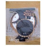 Willinglong 2 Pack HOCO Thick Cardboard Cake Stand HOCO 2025 Party Decoration Homecoming 3 Tier Paper Dessert Round Cupcake Holder Tower Disposable Stand Black and Gold Party Supplies