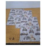 Christmas Truck Wrapping Paper - 4 Jumbo Sheets, 28 * 40 Inches - Rustic Farmhouse Xmas Gift Wrapping Paper with Buffalo Plaid Pickup, Reindeer & Snowmen, Perfect for Kids Adults Christmas 3 Pack