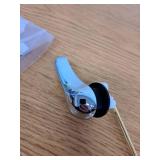 Toilet Handle Replacement Kit Universal - Front-Mount Toilet Handle Tank Flush Lever with Stainless Steel Flapper Chain, Compatible with Gerber, American, Standard, Kohler, TOTO