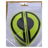 2 Pack Car Stickers Eye Yellow Night Safety Driving Reflective Cute Caution Decal, Motorcycle Helmet Stickers Decals, for Bumpers, Window, Laptop, Wall (Yellow) Reflective 4\" by 2\" 2 Pack