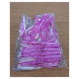Glitinsel 24 Pcs Pink Purple Coquette Christmas Bow Decoration Satin Ribbon Bows Twist Tie for Xmas Home Wedding Coquette Aesthetic Party Decor(5" X 7")