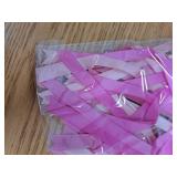 Glitinsel 24 Pcs Pink Purple Coquette Christmas Bow Decoration Satin Ribbon Bows Twist Tie for Xmas Home Wedding Coquette Aesthetic Party Decor(5" X 7")