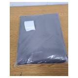 XWZO 100% Blackout Curtains with Tiebacks- Rod Pocket Heat and Full Light Blocking Window Panels for Bedroom/Nursery, 63 Inches Long Thermal Insulated Draperies, Grey, W60 x L63, Set of 2