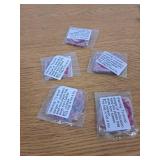 Kicpot 50 PC Clear Pink Holiday Sticker 5 Pack