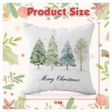 Christmas Pillows Covers 18x18 Inch - Christmas Party Decorations | Navidad Trees Throw Pillows  2 Pack