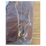 LuckyEra Velvet Christmas Bows 23.6x11.8 Inch Large Rustic Wreath Bows Christmas Tree Door Staircase Bow Ribbon Decor Indoor Outdoor Christmas Decoration (Light Brown-8pcs)