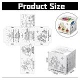 36 Pcs Color Your Own Nativity Story Cubes Set DIY Coloring Christmas Nativity Scene Religious Christian Jesus Handicrafts Family Crafts Holiday Gifts Xmas Art Projects(Christmas)