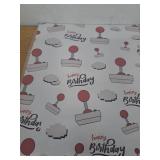 White Gaming Birthday Wrapping Paper - 4 Jumbo Sheets, 28 * 40 Inches (5 Pack)