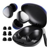 Nepagz Noise Cancelling Ear Plugs for Sleeping, Reusable Silicone Earplugs with 6 Eartips and Carry Case,  Black