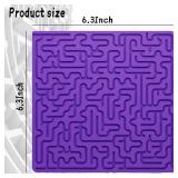 2 Packs of Purple Maze Exploration, Sensory Interaction, Stress Relief Sensory Activity Board